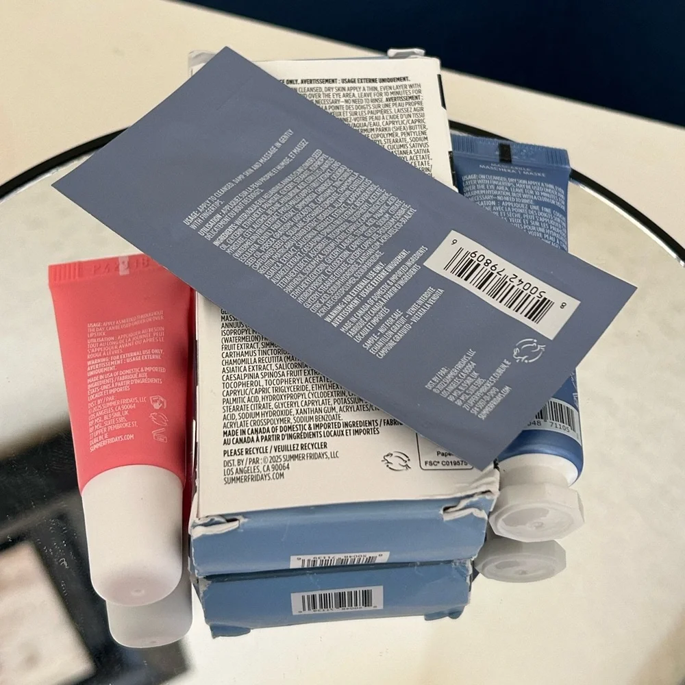Summer Fridays Set—Jet Lag Mask & Pink Sugar Lip Butter + Sample Cushion Cream